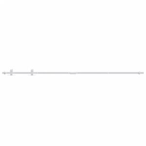 vidaXL bīdāmo skapja durvju komplekts, oglekļa tērauds, 200 cm, balts