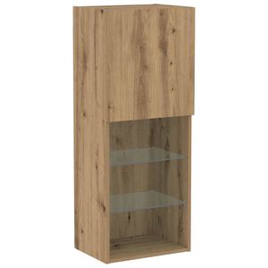 vidaXL TV skapī&scaron;u komplekts ar LED Artisānā ozols 40,5 x 30 x 102 cm