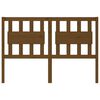 vidaXL gultas galvgalis, brūns, 145,5x4x100 cm, priedes masīvkoks