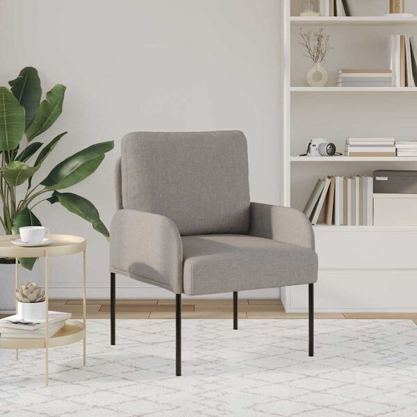 vidaXL Dīvāni ar spilvenu 55cm Pelēkbrūna Saplāksnis