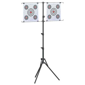 vidaXL Mērķa statīvs Melns un balts 82,5 x 51 x 150 cm Metāla