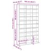 vidaXL CD plaukts, balts, 102x23x177,5 cm, inženierijas koks