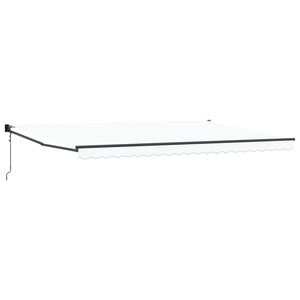 vidaXL Markīze Balts 500 x 300 x 165 cm Poliesters un metāls