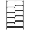 vidaXL Grāmatu plaukts Melns ozols 100 x 32 x 170 cm Inženierijas koks