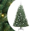 vidaXL Mākslīgā Saliekamā Ziemassvētku Egle Zaļa 150 cm PVC un metāls