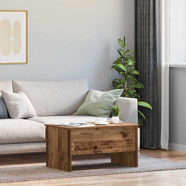 vidaXL Kafijas galdiņ&scaron; Vecs koks 102 x 50,5 x 46,5 cm