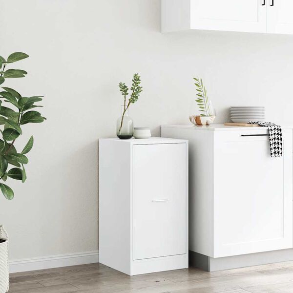 vidaXL atvilktņu skapītis, balts, 40x41x77,5 cm, inženierijas koks