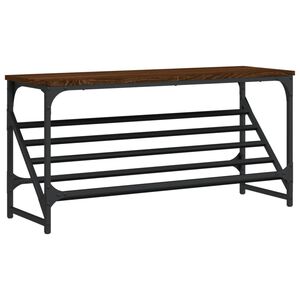 vidaXL apavu plaukts, ozolkoka krāsa, 90x30x45 cm, inženierijas koks
