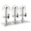vidaXL sulas dispensers, 3 x 8 L, nerūsējo&scaron;s tērauds