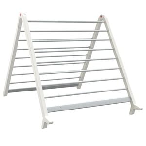 vidaXL žāvē&scaron;anas statīvs vannai, izvelkams, 53-90 cm, alumīnijs
