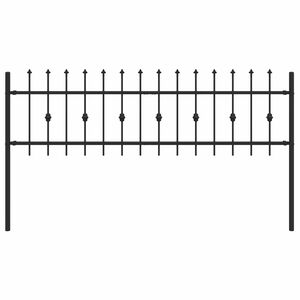 vidaXL Skrūvežogs ASTEN 200 x 110 cm Melna