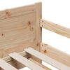 vidaXL Gultas rāmis ar matraci Brūna 80 x 200 cm Ciets priedes koks