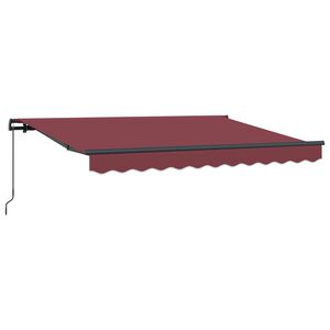 vidaXL Izvelkams jumtiņ&scaron; Burgundija 250 x 200 cm audums