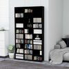vidaXL CD plaukts, melns, 102x23x177,5 cm, inženierijas koks
