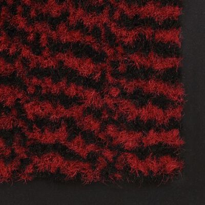 vidaXL paklājs, taisnstūra forma, 90x150 cm, plūksnains, sarkans