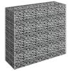 vidaXL gabions, augstā puķu kaste, cinkots tērauds, 90x30x90 cm