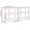 vidaXL āra virtuves skapīši, 2 gab., priedes masīvkoks