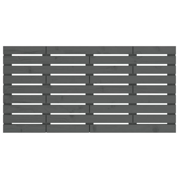 vidaXL sienas galvgalis, 126x3x63 cm, priedes masīvkoks