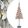 vidaXL Ziemassvētku eglīte su 150 LED Balts 120 cm PE un tērauds