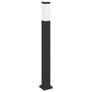 vidaXL stabveida gaismeklis, 80 cm, melns, IP44