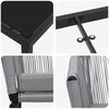 vidaXL Dārza ēdamgalds 5 pcs Antracīts