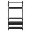 vidaXL Skapis Melns ozols 89 x 39 x 184.5 cm Inženierijas koks