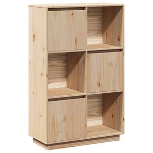 vidaXL augstais skapītis, 74x35x117 cm, priedes masīvkoks