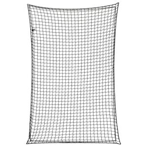 vidaXL piekabes tīkls ar elastīgu auklu, melns, 3x2 m, polipropilēns