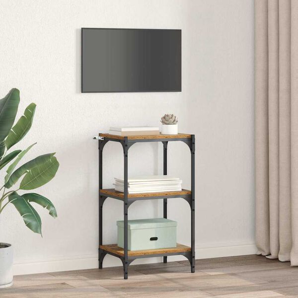 vidaXL Grāmatplaukts Vecs koks 40 x 33 x 70,5 cm