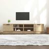 vidaXL TV skapī&scaron;i, 2 gab., ozolkoka, 80x35x36,5 cm, inženierijas koks