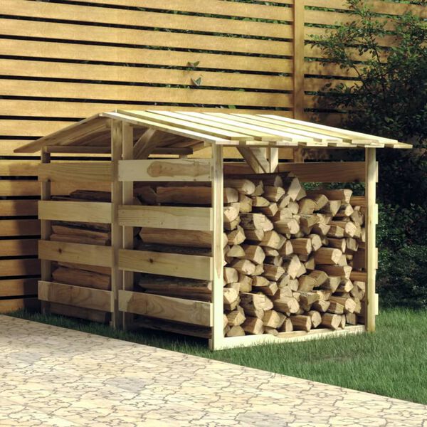 vidaXL pergola ar jumtu, 2 gab., 100x90x100 cm, impregnēta priede