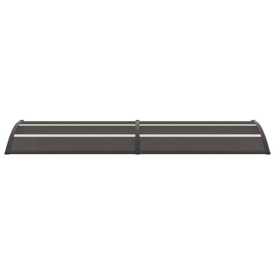 vidaXL durvju jumtiņš, melns, 300x75 cm, PC