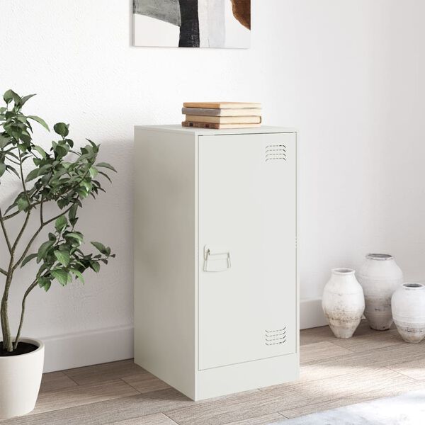 vidaXL kumode, balta, 34,5x39x73 cm, tērauds