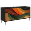 vidaXL Televizora skapī&scaron;a BONN 102 x 33 x 51 cm Melns ozols