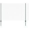 vidaXL Se&scaron;stūra žogs ar stabu 25 x 1,6 m PVC pārklāts tērauds Zaļa