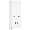 vidaXL augstais skapis, balts, 69,5x34x180 cm, inženierijas koks