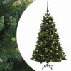 vidaXL Mākslīgā Ziemassvētku egle ar bumbiņu 120 cm 150 LED