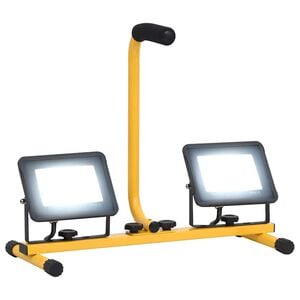 vidaXL LED prožektors ar rokturi, 2x30 W, vēsi balta gaisma
