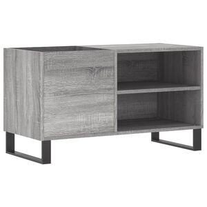 vidaXL ierakstu skapītis, 85x38x48 cm, inženierijas koks, pelēks