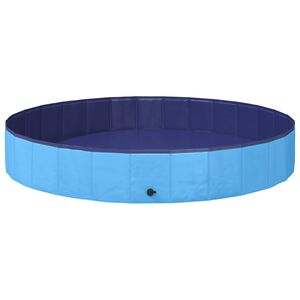vidaXL Suņu baseins Zila &Oslash;200 x 30 cm Bieza PVC