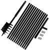 vidaXL Zemes Urbis ar Rokturi 180mm un Pagarinājuma Caurulēm 13m, Tērauds