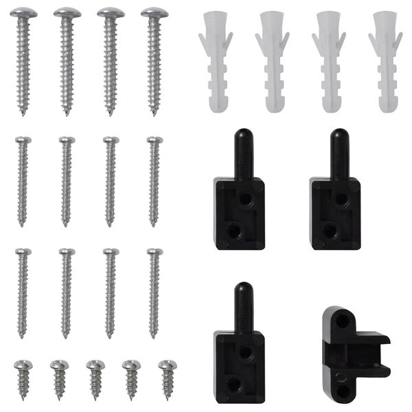 vidaXL Durbju siets Antracīts un melns 100 x 215 cm