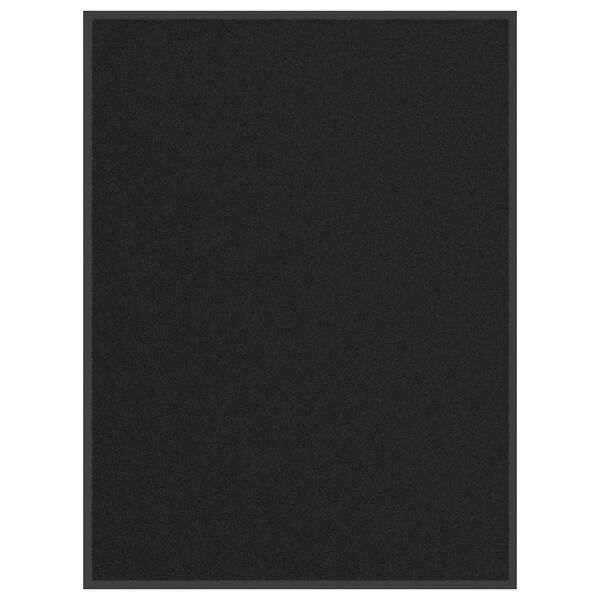 vidaXL durvju paklājs, melns, 90x120 cm