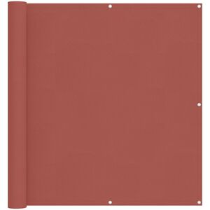 vidaXL Balkona ekrāns Sarkanbrūns 110 x 300 cm Oksforda audums