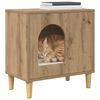 vidaXL Kaķu māja Mākslīgā ozola 51 x 30 x 52 cm Inženierijas koks