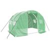 vidaXL siltumnīca ar tērauda rāmi, zaļa, 6 m&sup2;, 3x2x2 m