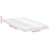 vidaXL Matracis Balts 120 x 200 cm Adīta auduma