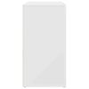 vidaXL Puse ar atvilktni Balts 120 x 36 x 69 cm Inženierijas koks