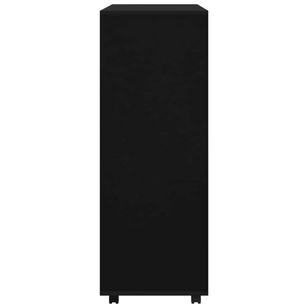 vidaXL drēbju plaukts, melns, 80x40x110 cm, inženierijas koks