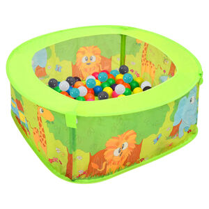 vidaXL bumbu baseins ar 300 bumbiņām, 75x75x32 cm